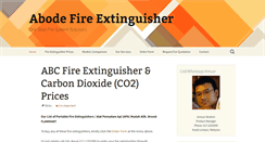 Desktop Screenshot of abodefireextinguisher.com
