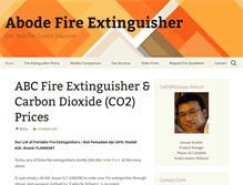 Tablet Screenshot of abodefireextinguisher.com